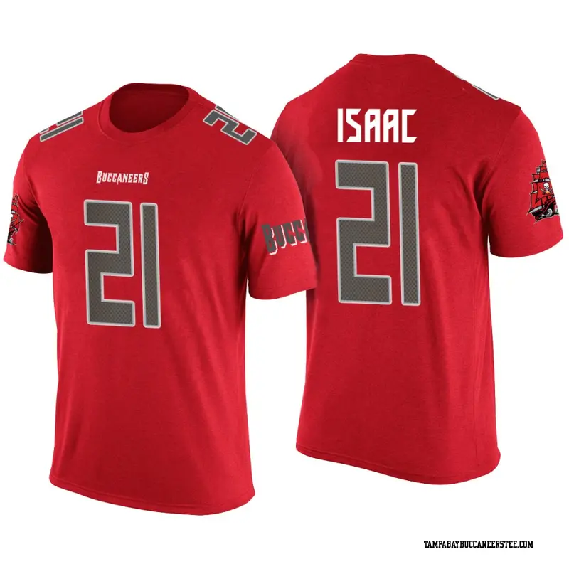 Men's Tampa Bay Buccaneers ＃21 Keenan Isaac Red Color Rush T-Shirt