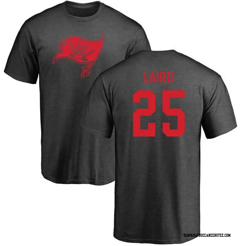 Men's Tampa Bay Buccaneers ＃25 Patrick Laird Ash One Color T-Shirt