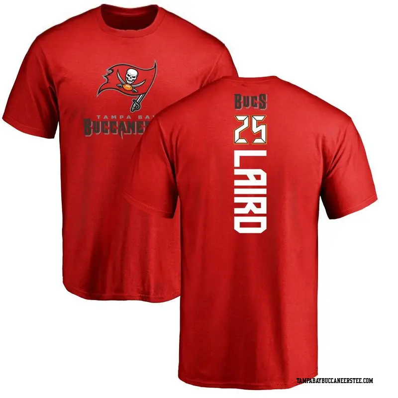 Men's Tampa Bay Buccaneers ＃25 Patrick Laird Red Backer T-Shirt