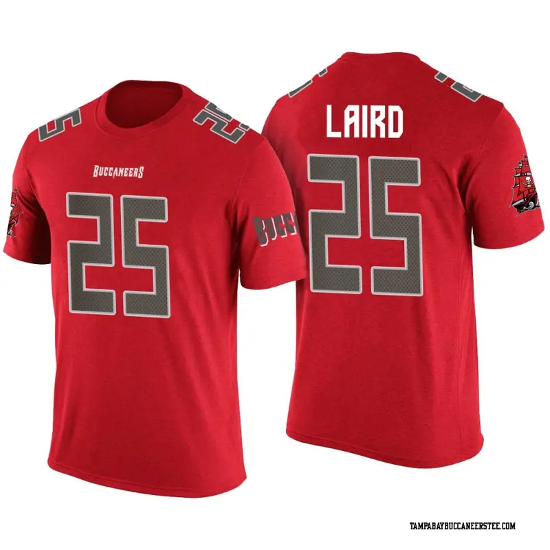 Men's Tampa Bay Buccaneers ＃25 Patrick Laird Red Color Rush T-Shirt