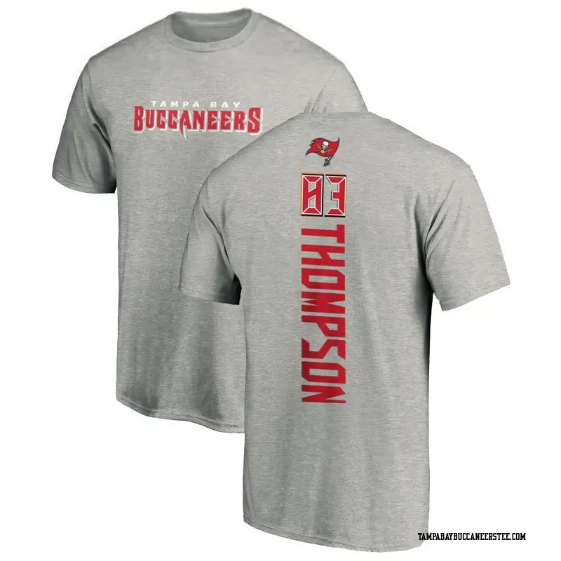 Men's Tampa Bay Buccaneers ＃83 Cody Thompson Ash Backer T-Shirt