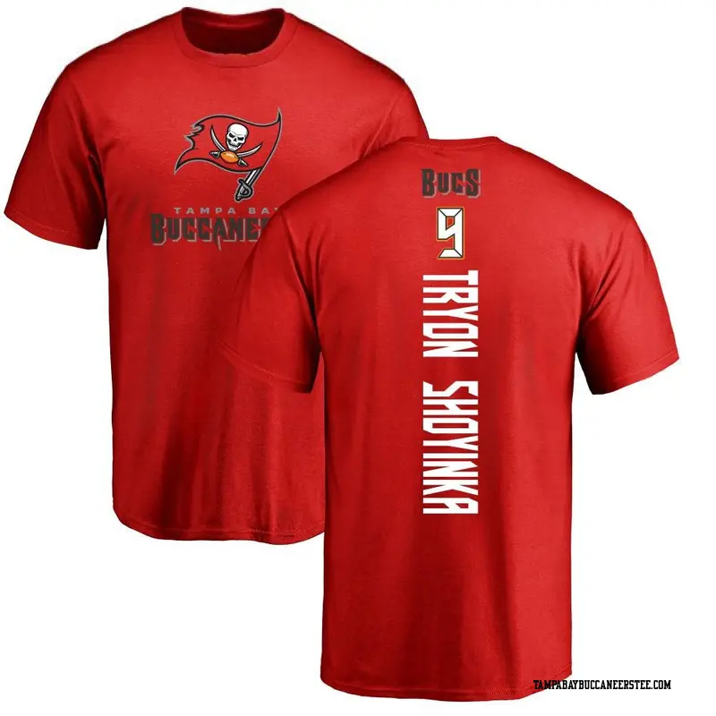 Men's Tampa Bay Buccaneers ＃9 Joe Tryon-Shoyinka Red Backer T-Shirt