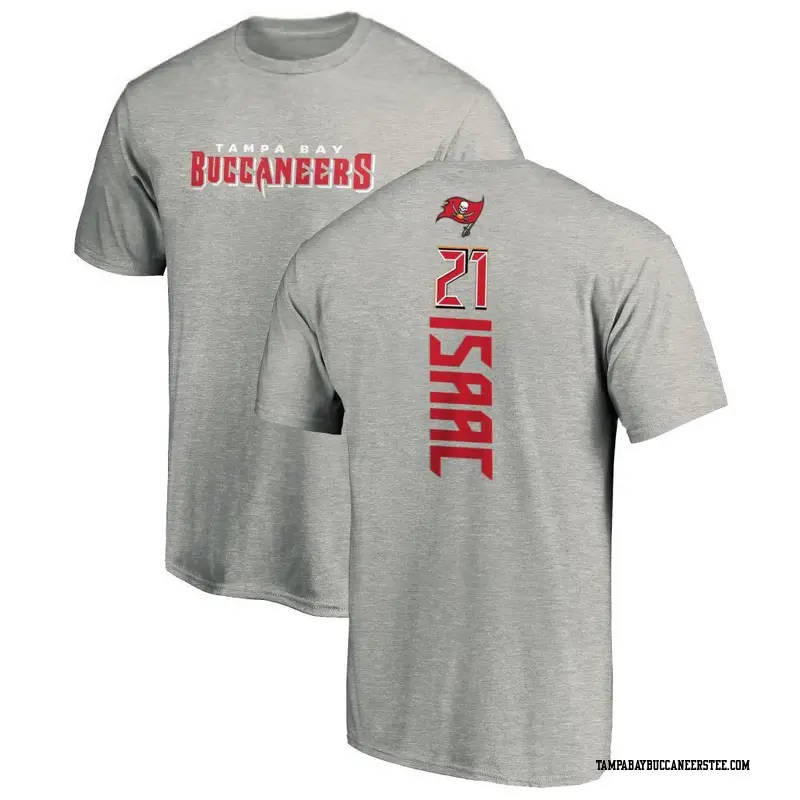 Youth Tampa Bay Buccaneers ＃21 Keenan Isaac Ash Backer T-Shirt