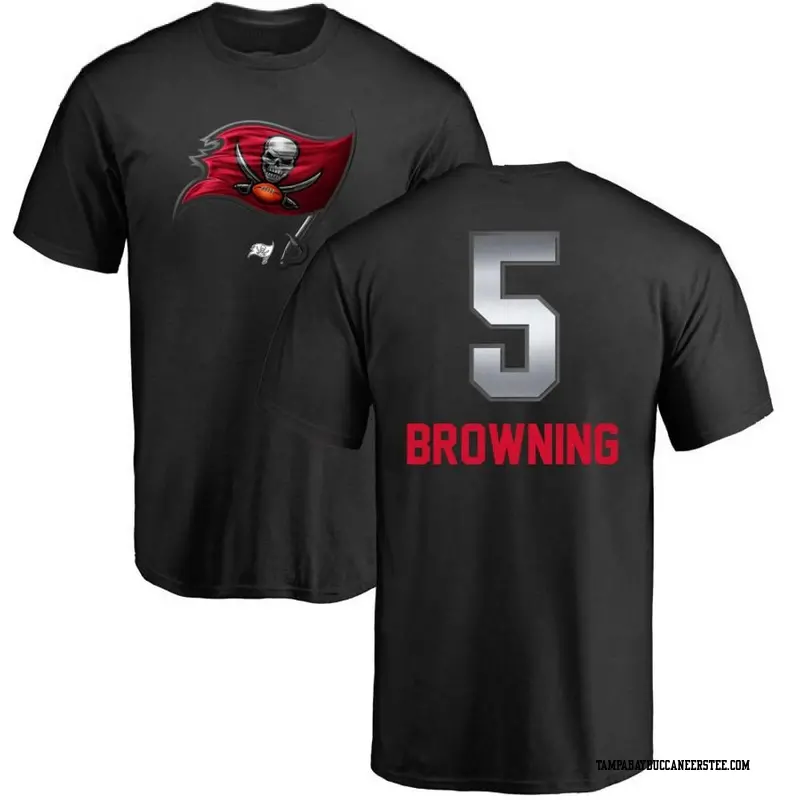 Youth Tampa Bay Buccaneers ＃5 Jack Browning Black Midnight Mascot T-Shirt